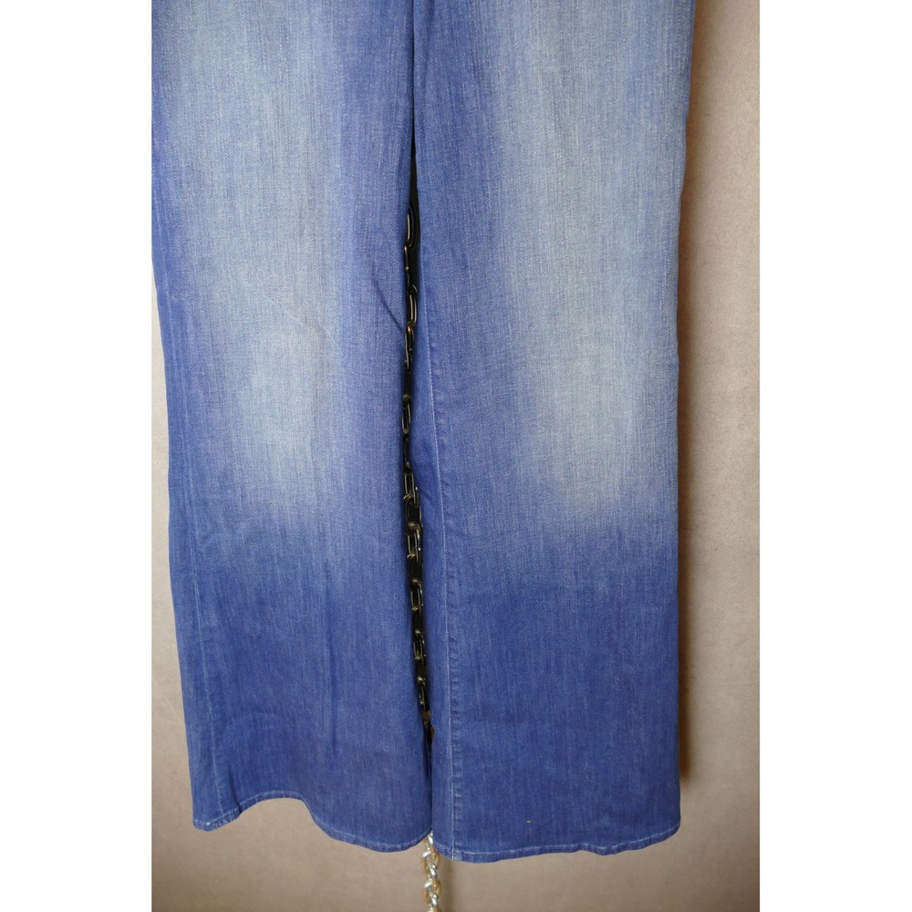 Mother RARE The Double Zip Pocket Flare Leg Jeans Womens Size‎ 28 Blue Denim - Picture 8 of 14
